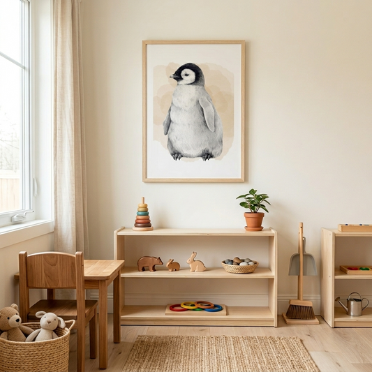 The Huddled Penguin Chick