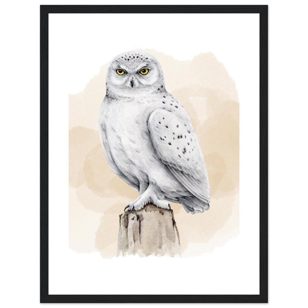 The Frost-Bound Snowy Owl