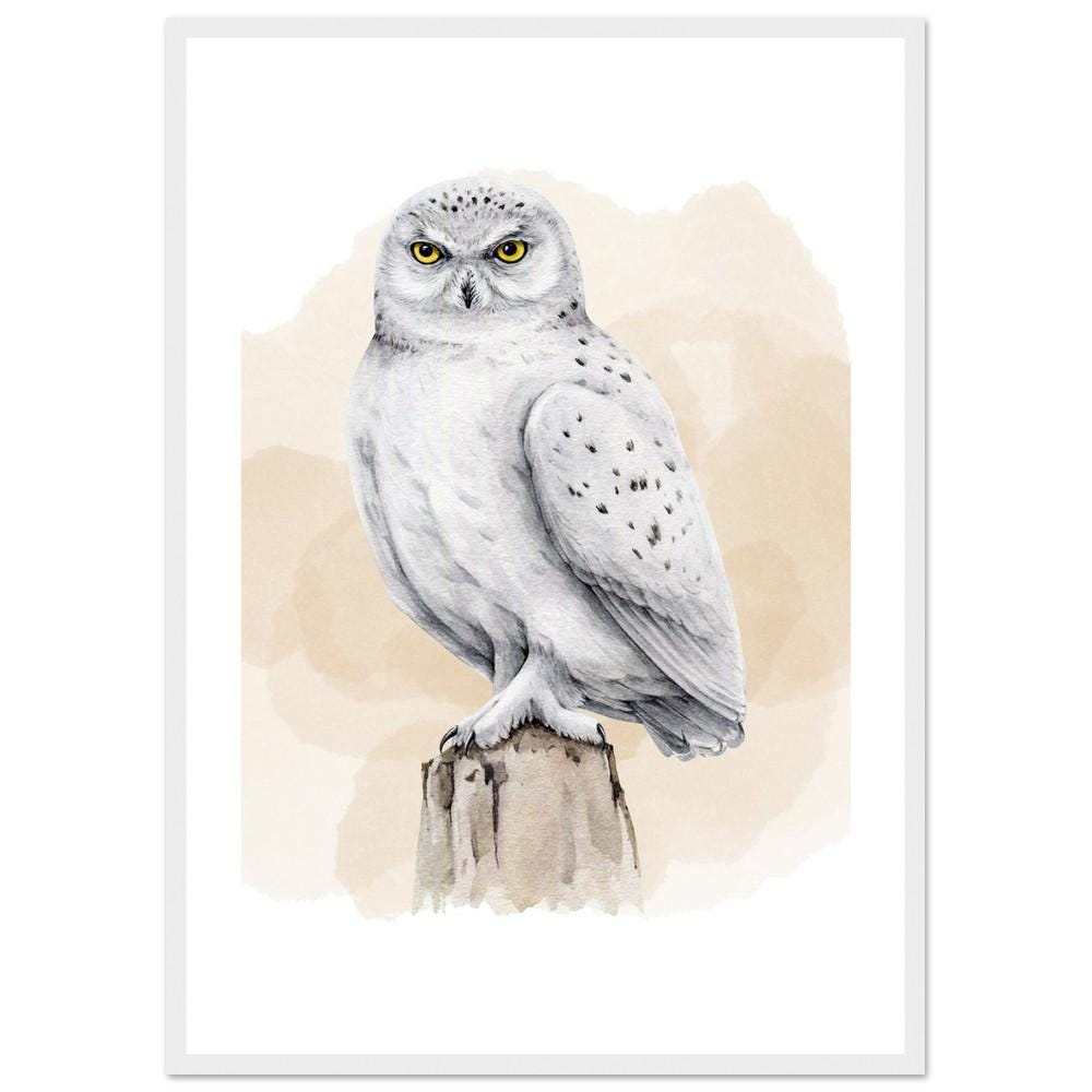 The Frost-Bound Snowy Owl