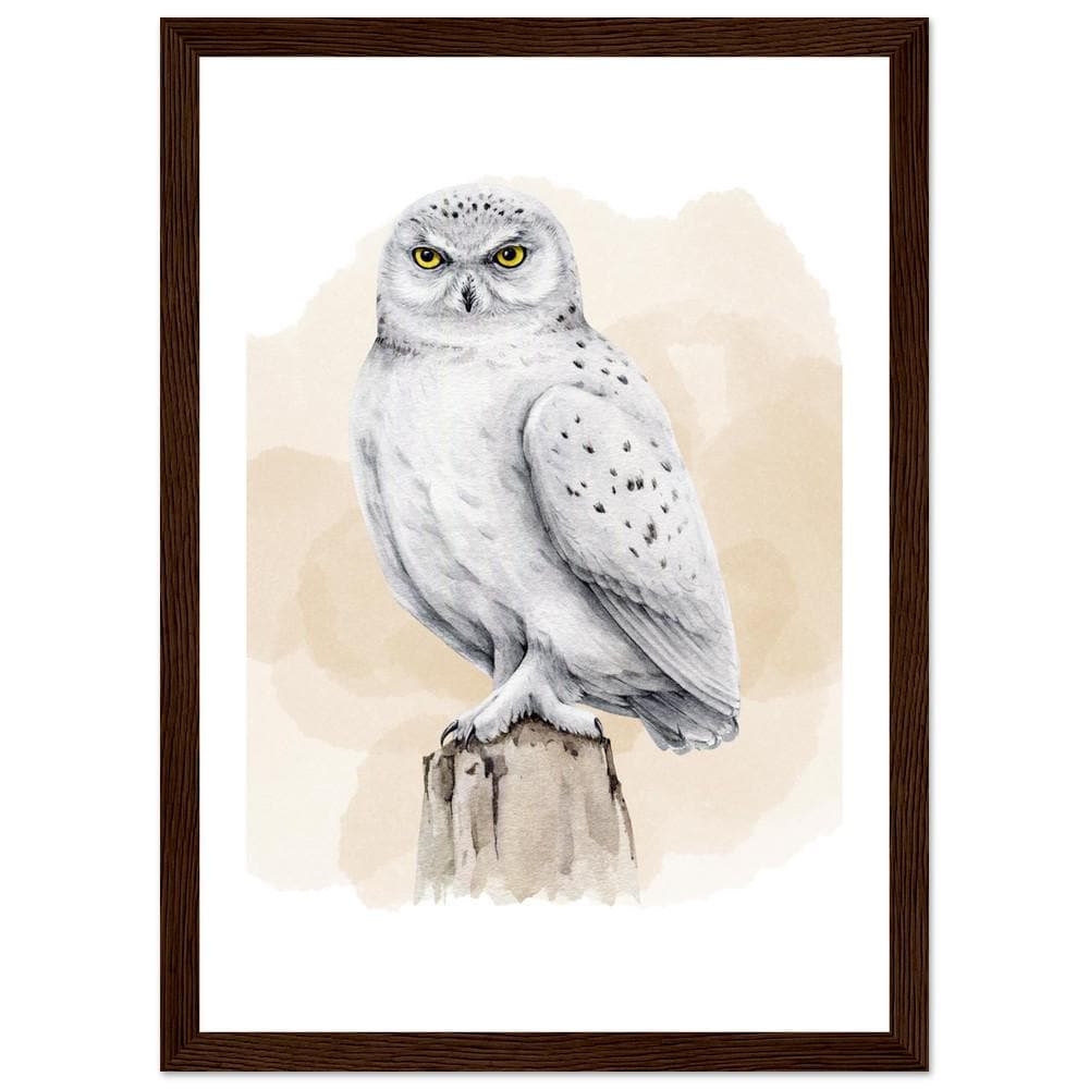 The Frost-Bound Snowy Owl