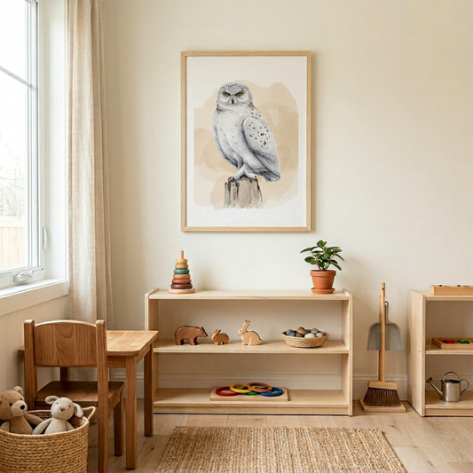 The Frost-Bound Snowy Owl